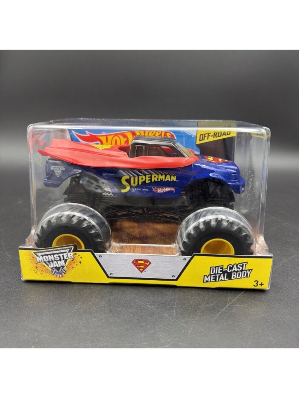 Hot Wheels Monster Jam Superman Off-Road 1:24 Scale Diecast Car